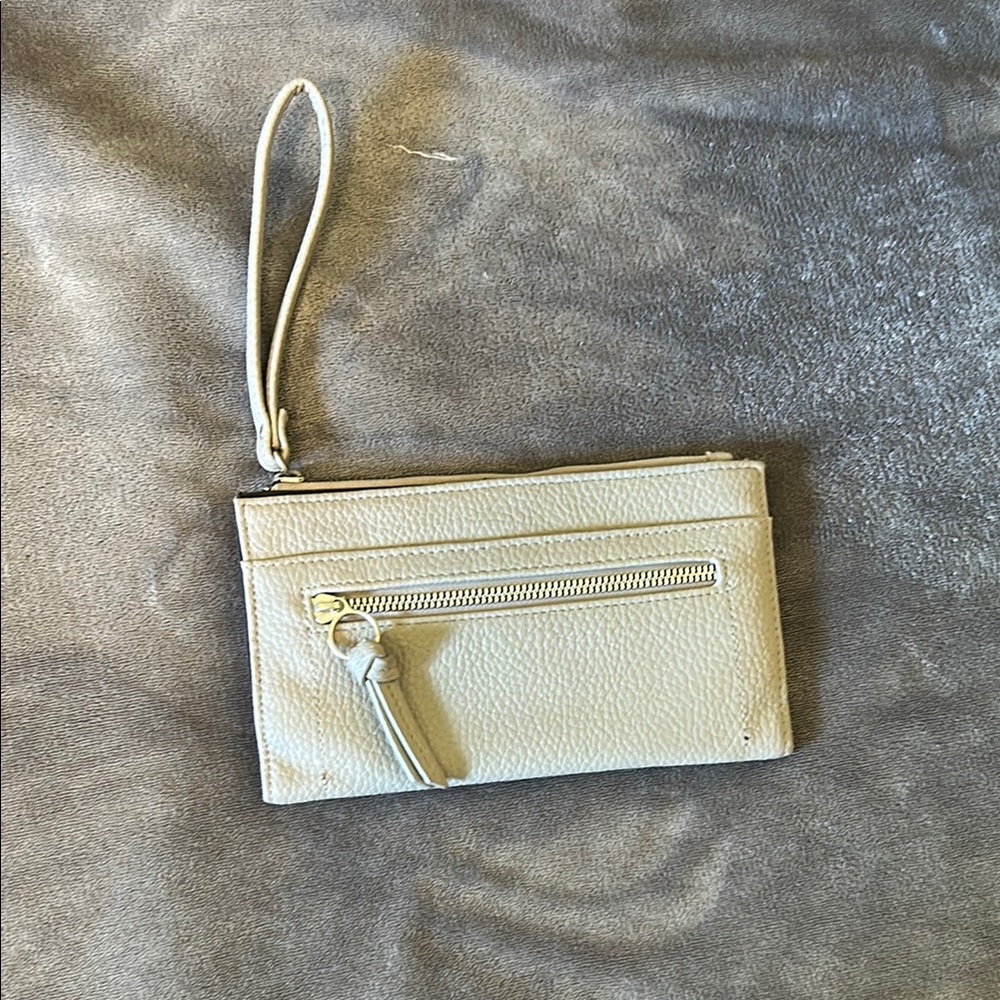 Elegant Light Grey Wristlet Clutch